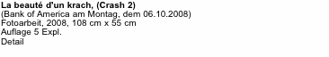 La beaut&eacute; d'un krach, (Crash 2)  (Bank of America am Montag, de